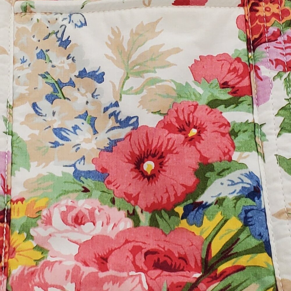 RARE Vintage Ralph Lauren “Melissa on White” Floral Cotton Tote! XL - Picture 8 of 16